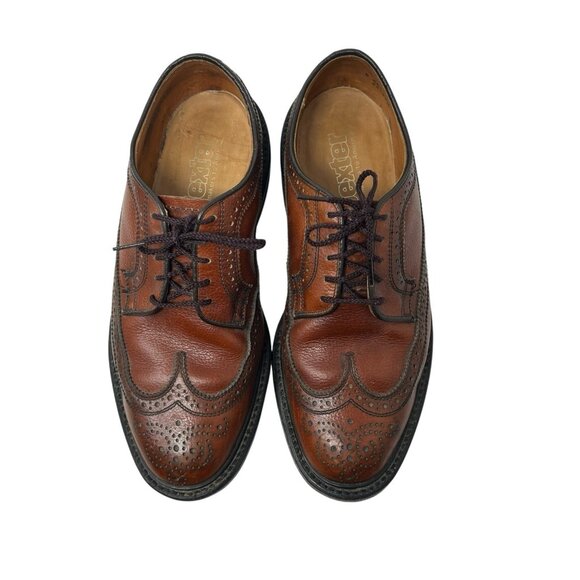 Dexter Wingtip Dress Shoes Men’s 8 EEE Leather Oxford Brogue Vintage Made in USA - Picture 7 of 10